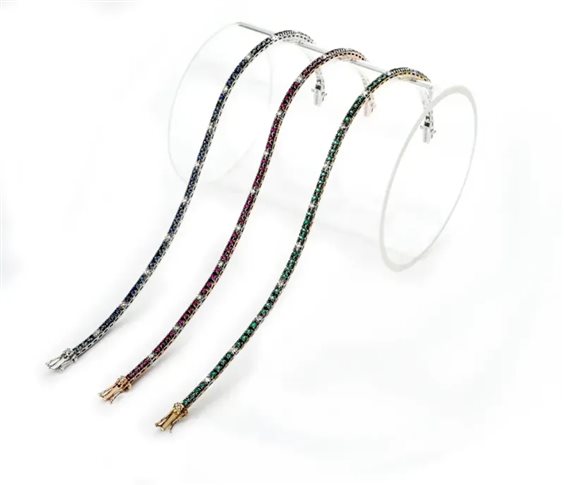 Bracciale Namuri TENNIS COLOR in Oro Diamante 0.21 Ct BRCOL01-BT/SMHP - BRCOL01-BT/SMHP